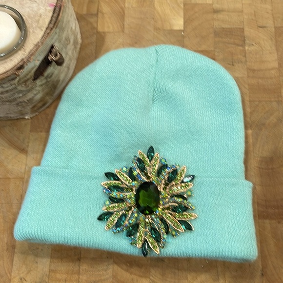 Love Your Melon Accessories - Statement Brooch on Love Your Melon beanie-NWOT